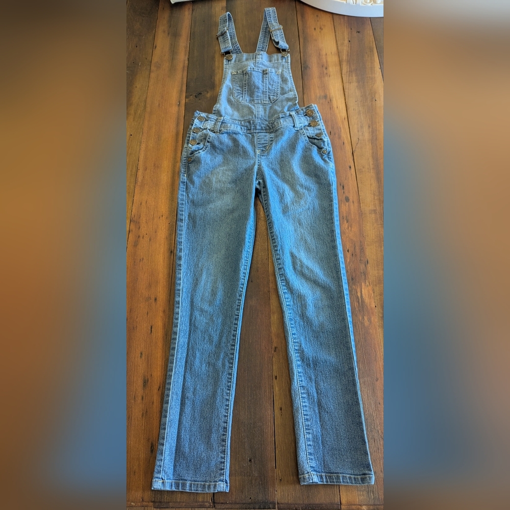 Wallflower Women's Teens XS Bib Denim Jean Overalls Bibs Stretch RN 120246
